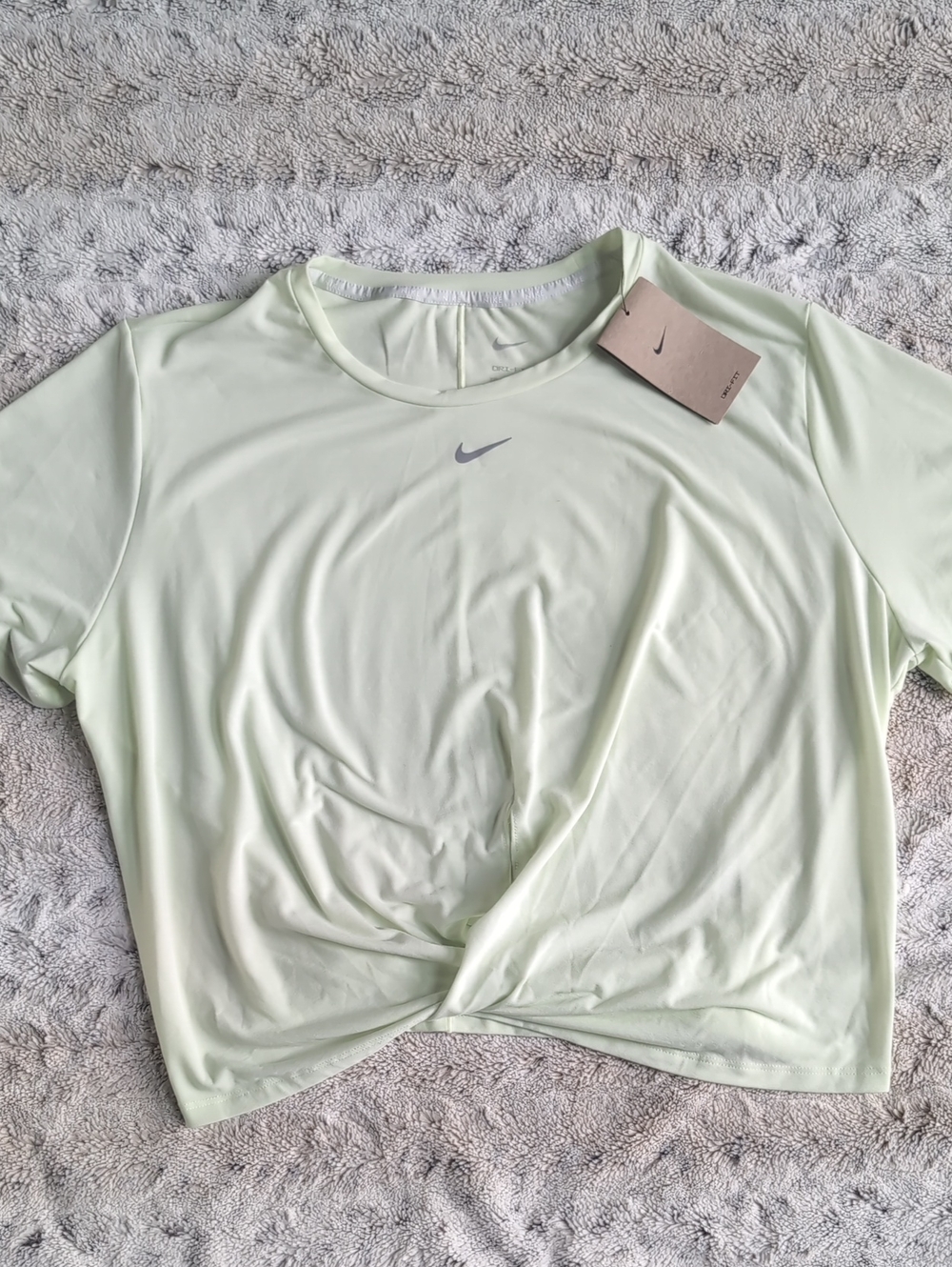 Nike Dri-Fit One Lime Ice Luxe Twist Tee